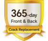 365-days Front & Back Crack Protection
