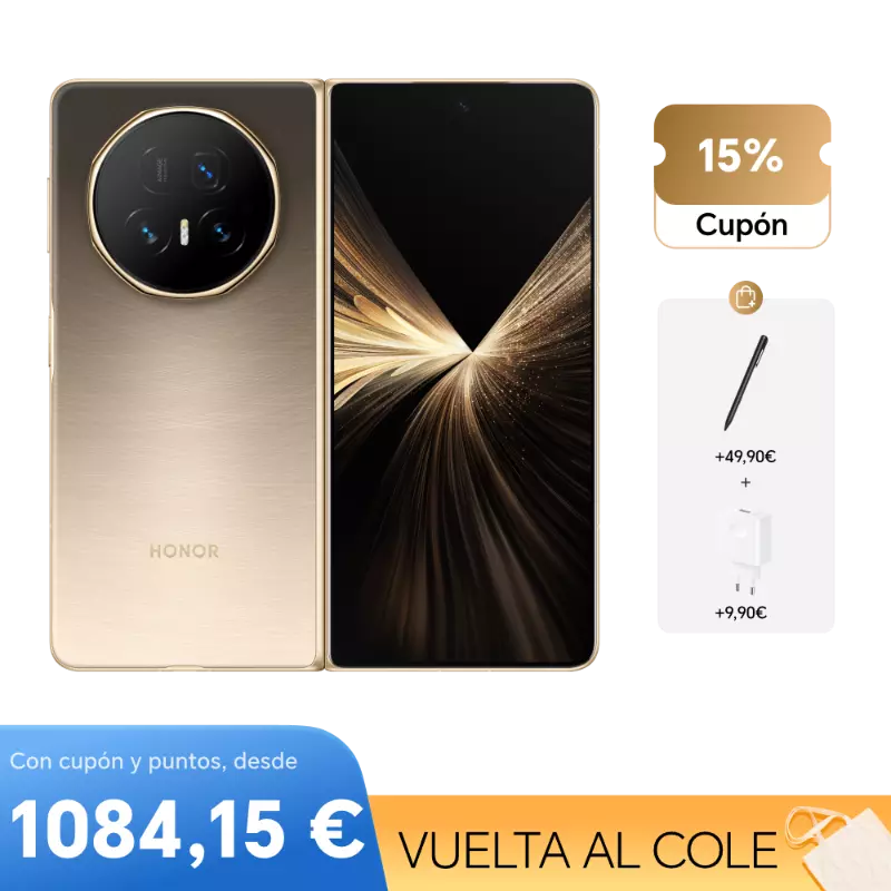 Honor Magic V5 20,2 cm (7.95") MagicOS 9.0.1 5G USB Typ-C 16 GB 512 GB 5820 mAh Gold