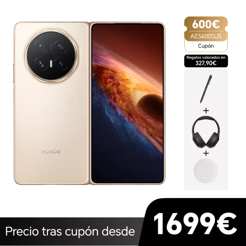 MediaMarkt Honor Magic V6, Oro, 512 Gb, 16 Gb Ram, 6.52 " Amoled, Qualcomm® Snapdragon® 8 Elite Gen 5 Mobile Platform (3Nm), 6660 Mah, Plegable - Imagen 4