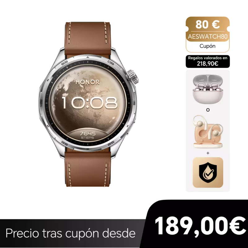HONOR Watch 6, hasta 35 d¨ªas de bater¨ªa, resistencia al agua