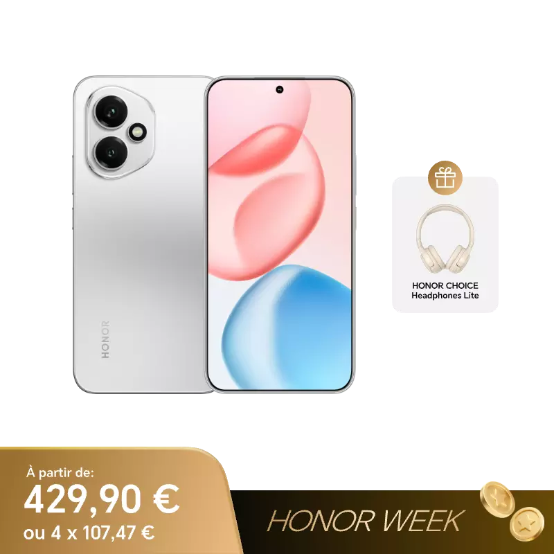 Smartphone Honor 400 Smart 4G - 6+128GB Noir - Écran 6,77" - Android Avec Google