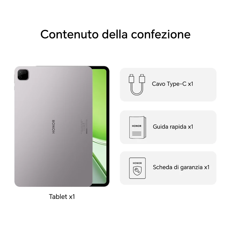 HONOR Pad X9 Max Specifiche - Display, Processore, Hardware - HONOR IT