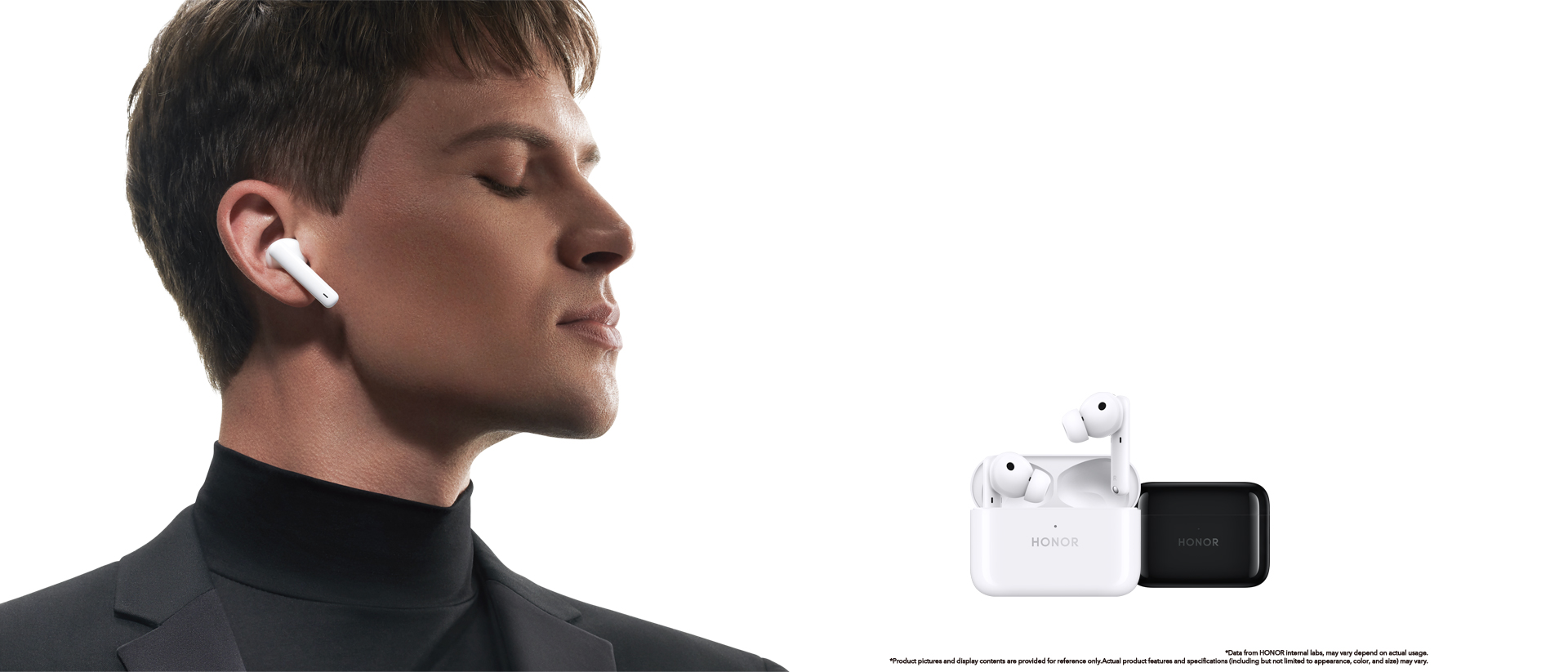 HONOR Earbuds 2 Lite: All Day Pure Music: 32 Hours Long Battery Life. Active Noise Cancellation