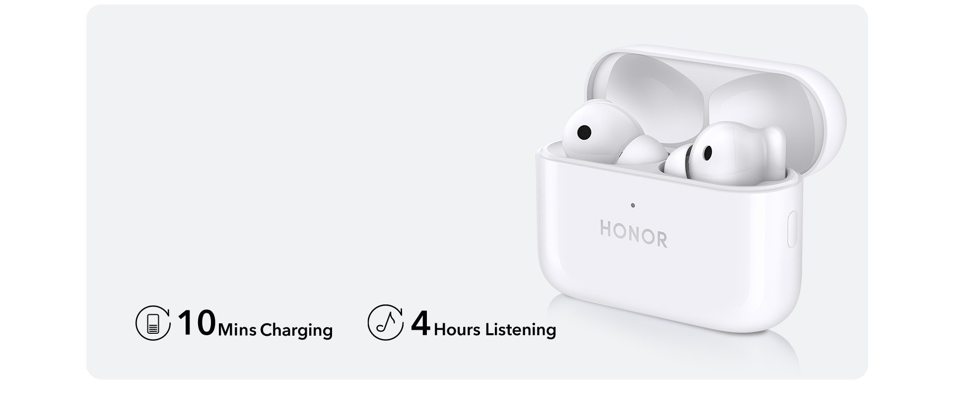 HONOR Earbuds 2 Lite: Charge for 10 Minutes, Enjoy for 4 Hours