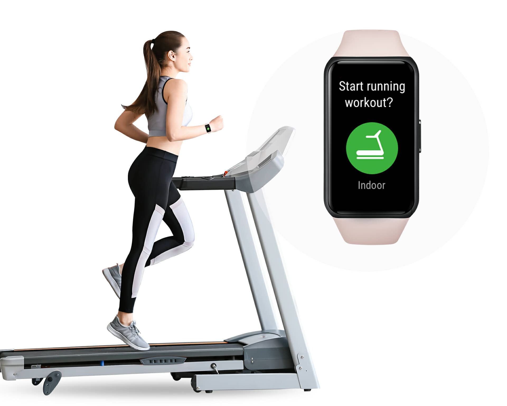 HONOR Band 6 can auto detect 6 workout categories including running, walking, rowing and elliptical